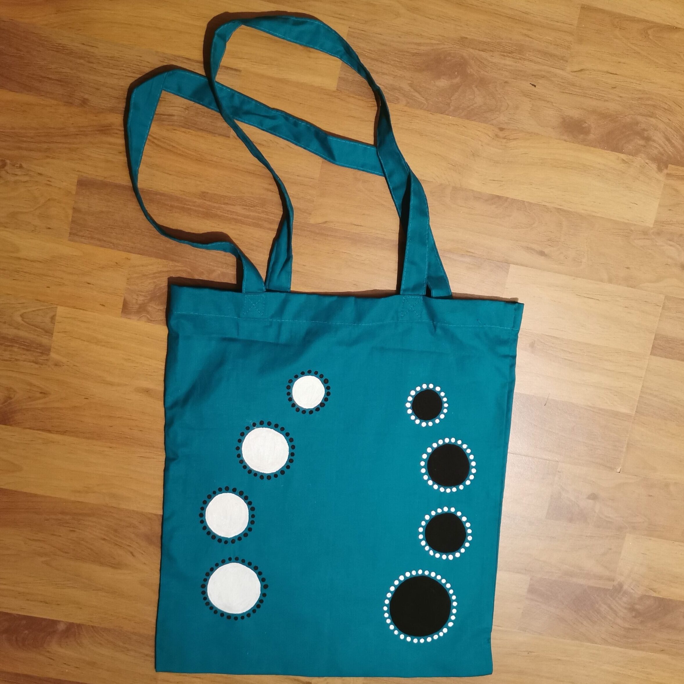 Plátěnka Kruhy na tyrkyse